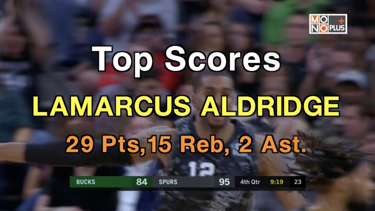 Top SCORE LAMARCUS ALDRIDGE 29 PTS 15 REB 2 AST