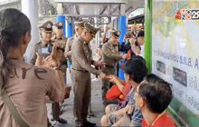 ผบช.น.แจกอั่งเปาหน้ากากอนามัยสู้ฝุ่น PM 2.5