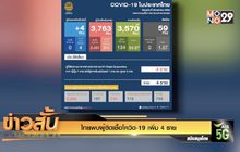 ไทยพบผู้ติดเชื้อโควิด-19 เพิ่ม 4 ราย