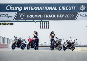 TRIUMPH Track Day 2022 รวมพลท้าความแรงของสปอร์ตเนคเก็ตไบค์รุ่นล่าสุด