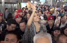“ฟ้าใส ปวีณสุดา” ปลื้มแฟนนางงามแห่ต้อนรับกลับไทยอบอุ่น