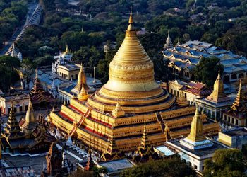เจดีย์ชเวสิกอง ดุจดั่งทองที่มัดไว้ แห่งเมืองพุกาม ประเทศพม่า