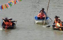 เฮฮา แข่งพายเรือหัวใบ้ท้ายบอด จ.สมุทรสงคราม