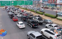 เส้นทางสายเหนือรถหนาแน่น ติดขัดหลายจุด