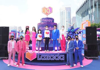 ลาซาด้า คว้ามาริโอ้ แบรนด์แอมบาสเดอร์ พร้อมด้วยขบวนศิลปินดารา ร่วมฉลองวันเกิดครบรอบ 10 ปี ครั้งยิ่งใหญ่ที่สุด ชวนนักช้อปสัมผัสประสบการณ์เสมือนจริงแห่งโลกอีคอมเมิร์ซสุดล้ำที่ “Lazada World”