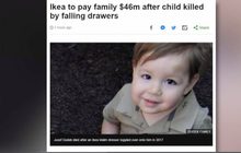 “อิเกีย” ชดใช้ 1,300 ล้าน เด็กถูกตู้ลิ้นชักล้มทับเสียชีวิต