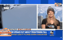 นักสกีสาวตกเขารอดตายปาฏิหาริย์