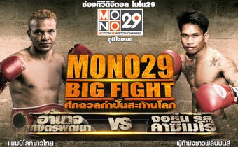 ลงทะเบียนและรับบัตรเข้าชม  MONO29 BIG FIGHT ศึกดวลกำปั้นสะท้านโลก