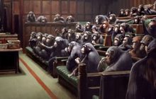 ประมูลภาพ Banksy ล้อสภาอังกฤษได้กว่า 300 ล้านบาท