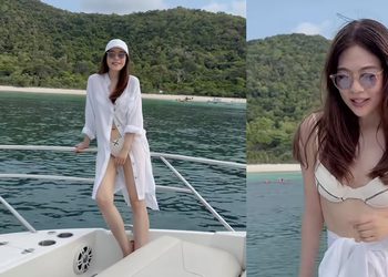 สวยแซ่บ “คุณดาว พอฤทัย” อวดผิวขาวเนียนในชุดทูพีชสุดเซ็กซี่
