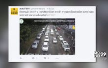 ฝนตกหลายพี้นที่กรุงเทพฯทำรถติดหนัก