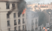 ไฟไหม้ในกรุงปารีสใกล้สนามกีฬาแห่งชาติ