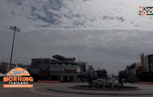 ชาวหนองคายฮือฮา! ท้องฟ้าแบ่งสี