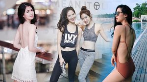 บุ๊ค-เบสท์ โอลีฟส์ คู่แฝดสายสุขภาพ ออกกำลังกายสร้างกล้ามเนื้อ อวดหุ่นสวยรัวๆ