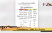 ผู้โดยสารบินกรุงเทพฯ-บุรีรัมย์ ต้องกักตัว 14 วัน