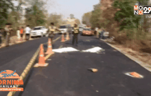 18 ล้อซิ่งชนกระบะ ดับ 4 ศพ