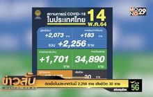 ติดเชื้อในประเทศวันนี้ 2,256  ราย เสียชีวิต 30 ราย