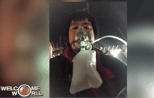 ผู้รอดชีวิตจากเหตุไฟไหม้ตึก