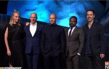 ชาร์ลิซ เธอรอน และ เจสัน สเตทแธม ร่วมแถลงข่าวภาพยนตร์ Fast & Furious 8 ที่ปักกิ่ง