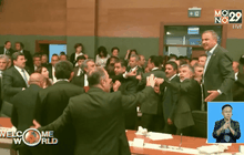 เกิดความวุ่นวายในสภาตุรกี