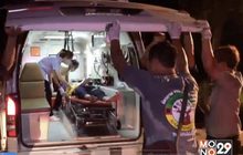 รถพ่วงบรรทุกหินเบรคแตกชนกลุ่ม จยย.ดับ 3
