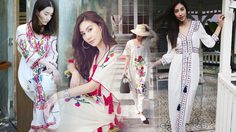งานปักมาแรงงง!  สวยพริ้วไปกับ เดรสขาวลายปัก สไตล์โบฮีเมียน สวยใสใส่ง่ายสบายมาก
