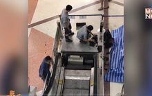 บันไดเลื่อนสนามบินเชียงใหม่ยุบตัว