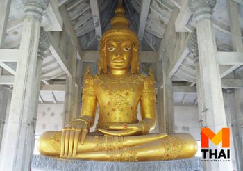 กราบหลวงพ่อโตทรงเครื่องจักรพรรดิ วัดร้อยไร่ วัดโบราณ อยุธยา