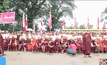 พระพม่าชุมนุมต้าน “โรฮีนจา” ในรัฐยะไข่