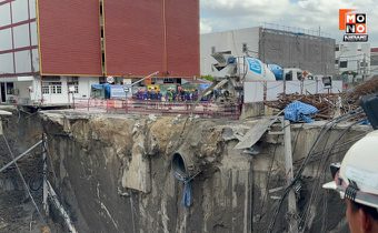 “ชัชชาติ” เผย พบอุปสรรคปูนลงไปไม่ถูกจุด ในอุโมงค์มีแผ่นเหล็กหนัก 30 ตัน ขวางอยู่ คาด ต้องใช้ปูนเป็น 1,000 ตัน เทอุดรอยรั่ว