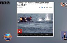 ตุรกีระบุว่าผู้อพยพนับล้านอาจมุ่งหน้าสู่ยุโรป