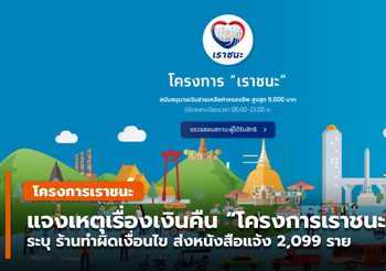 แจง กรณีเรียกคืนเงินโครงการเราชนะคืน เหตุทำผิดเงื่อนไข