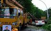 พายุฝนพัดถล่มมณฑลกวางตุ้งของจีน