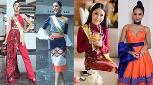รวม แฟชั่นผ้าไทย จาก ผู้เข้าประกวดมิสแกรนด์ สวยจนนึกว่าเดินอยู่บนรันเวย์