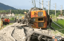 รถไฟตกรางในไต้หวัน เจ็บ 2 คน