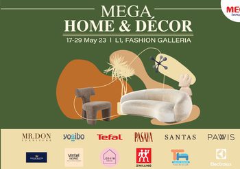 เมกาบางนา เล่นใหญ่เอาใจคนรักบ้าน พร้อมส่วนลดถึง 70% ในงาน MEGA HOME & DÉCOR 17 – 29 พฤษภาคมนี้