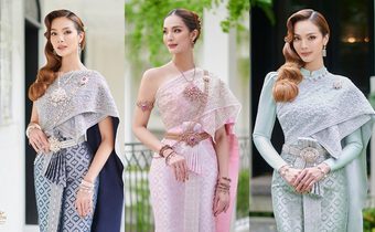 งดงามประณีต 10 ชุดไทยพระราชนิยม ถักทอด้วยผ้าไหมพาราณสี