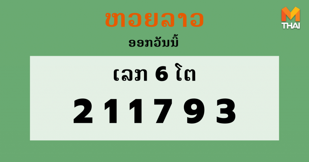 ຫວຍລາວ Lao Lottery งวดวันที่ 8 เมษายน 2564