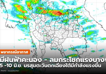 พยากรณ์อากาศ – 5 มิ.ย. 64