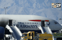 เครื่องบินบริติชแอร์เวย์ไฟไหม้