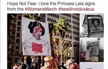 เจ้าหญิงเลอา คืนชีพอีกครั้งในขบวนประท้วง Women’s March
