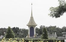 คืบหน้าการก่อสร้างพระเมรุมาศจำลอง จ.นครปฐม