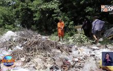 ขยะกองโตปิดทางวัด พระขอบิณฑบาตทิ้งที่อื่นทนกลิ่นเหม็นไม่ไหว