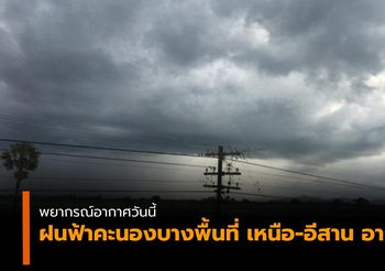 พยากรณ์อากาศ ประจำวันที่ 20 พ.ค. 62