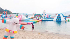 ‘Inflatable Island’ สวนน้ำยูนิคอร์น สีพาสเทลสดใส ที่ฟิลิปปินส์