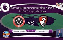 ผลการแข่งขันฟุตบอลพรีเมียร์ลีก อังกฤษ