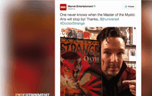 เบเนดิกต์ แต่งชุดหมอแปลกเต็มยศไปซื้อคอมิกซ์ในนิวยอร์ก