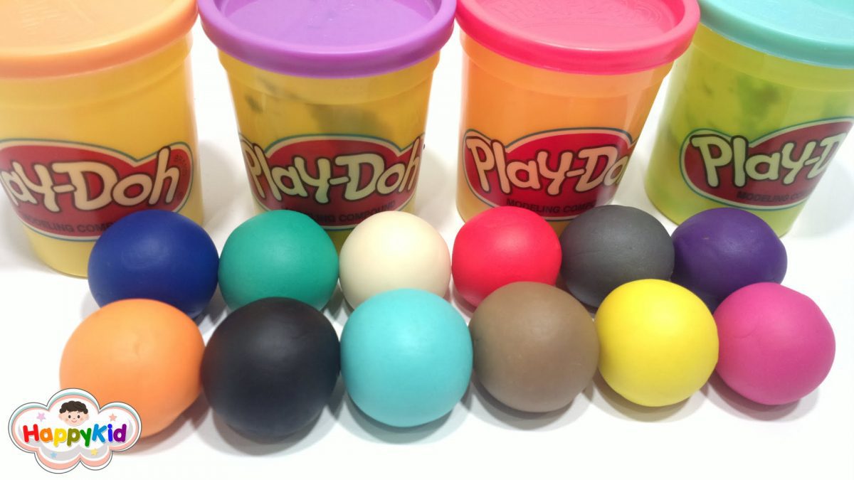 เรียนรู้สี ตอน 1 | แป้งโดว์ | เรียกชื่อสี 2 ภาษา | Learn Colors in Thai Language with Play Doh