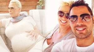 54 ก็ท้องได้ นักแสดงรุ่นใหญ่ Brigitte Nielsen โพสต์ภาพอุ้มท้อง กับสามีวัย 38 ปี