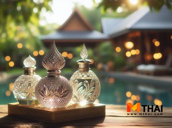 น้ำอบ เครื่องหอมสไตล์ไทย ไอเท็มสรงน้ำพระ รดน้ำดำหัว ช่วงสงกรานต์